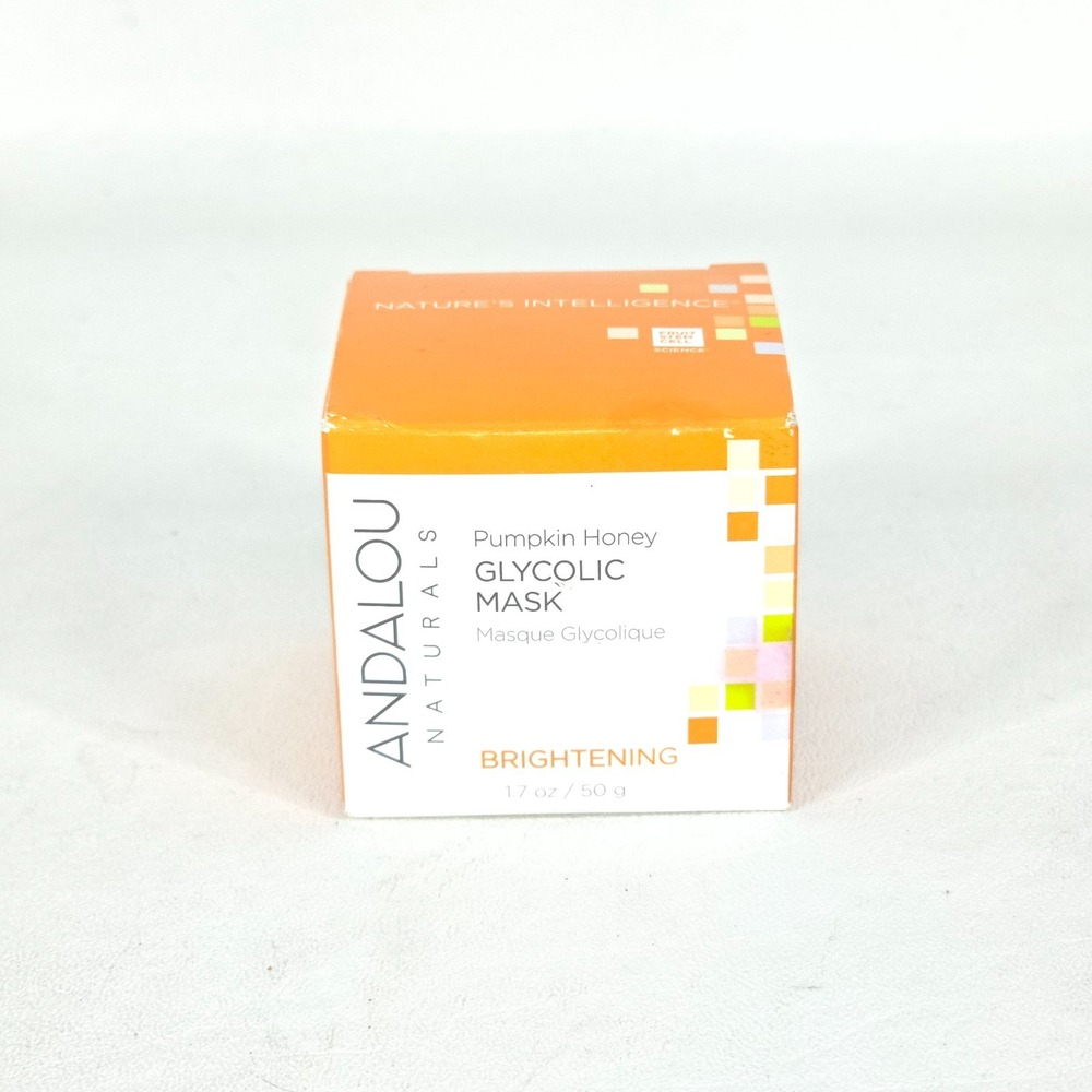 3x Andalou Naturals Pumpkin Honey Glycolic Mask Brightening 1.7oz Vegan Skincare - Picture 2 of 6